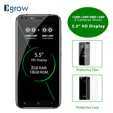 Load image into Gallery viewer, Original Oukitel U22 5.5" HD Quad Core Smartphone MTK6580A 2GB+16GB Android 7.0 Quad cameras 8MP Fingerprint ID 3G Mobile Phone