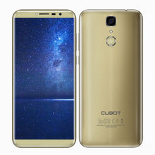 Load image into Gallery viewer, Cubot X18 Fingerprint 5.7 inch HD+ 18:9 Cell phone MT6737T Quad Core 3GB RAM 32GB ROM Smartphone 16MP Camera Android 7.0 3200mAh